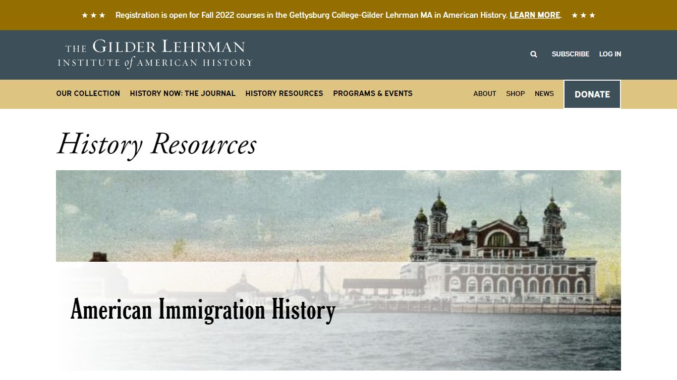 American Immigration History - Gilder Lehrman Institute of American History